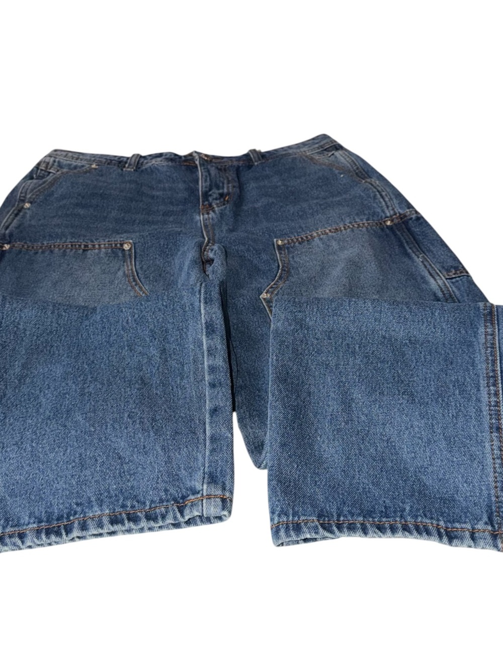 Monkey Ride ~ Jeans ~ Relaxed ~ Mid-Blue Denim ~ Carpenter-Style ~ Wide Legged - Picture 5 of 10